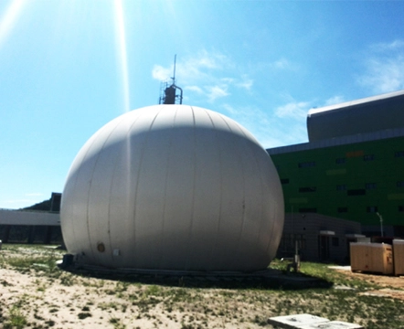 Boden montierte Biogas-Halterung